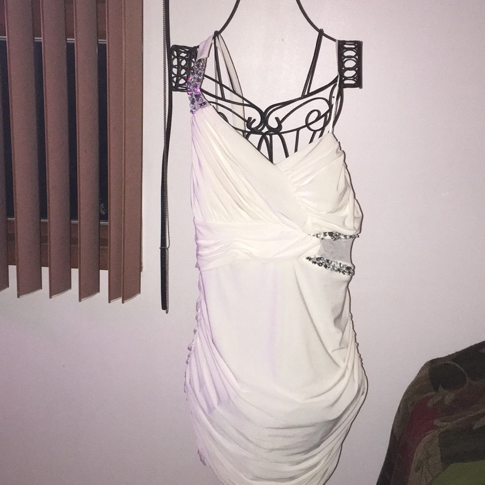 White prom dress